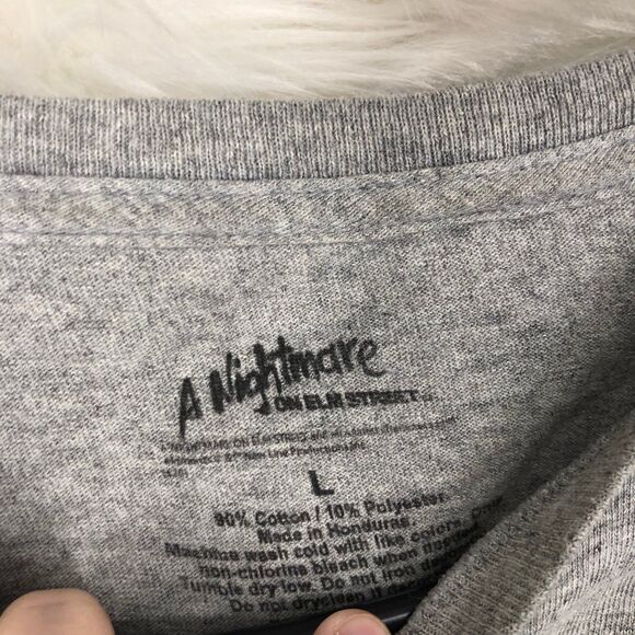 A Nightmare On Elm Street Comical Anime Graphic T-Shirt Freddie vs Jason SZ L - Picture 6 of 7